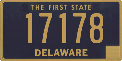 DE license plate 17178