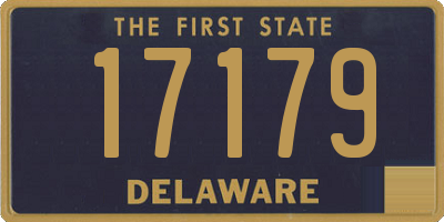 DE license plate 17179