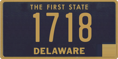 DE license plate 1718