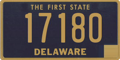 DE license plate 17180