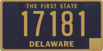 DE license plate 17181