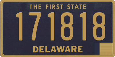 DE license plate 171818