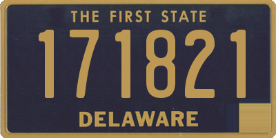 DE license plate 171821