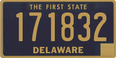DE license plate 171832