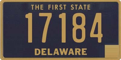 DE license plate 17184