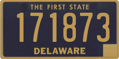 DE license plate 171873