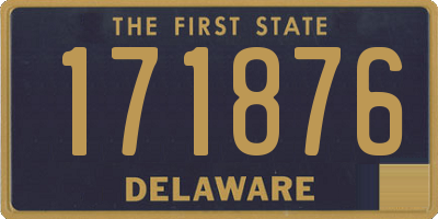 DE license plate 171876