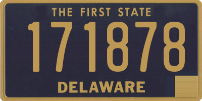 DE license plate 171878