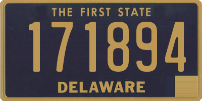 DE license plate 171894