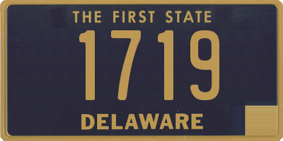 DE license plate 1719