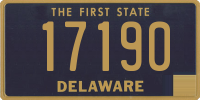 DE license plate 17190