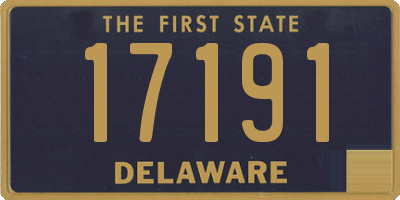 DE license plate 17191