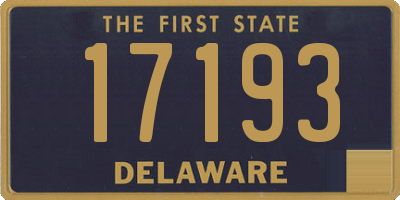 DE license plate 17193