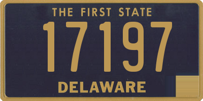 DE license plate 17197