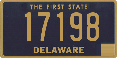 DE license plate 17198