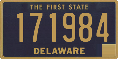 DE license plate 171984