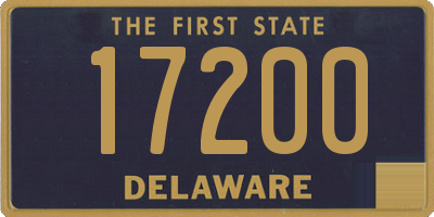 DE license plate 17200