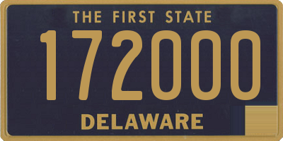 DE license plate 172000