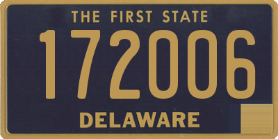 DE license plate 172006