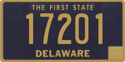 DE license plate 17201