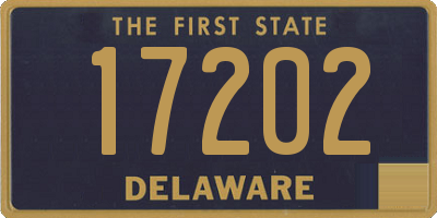 DE license plate 17202