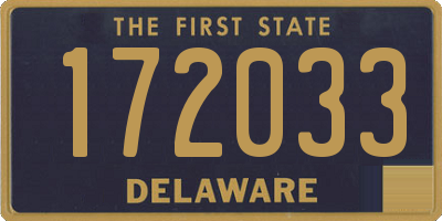 DE license plate 172033