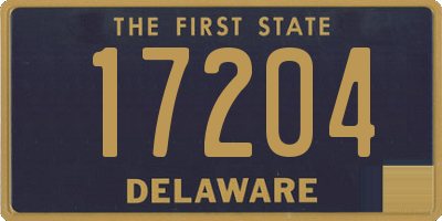 DE license plate 17204