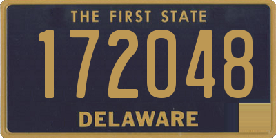 DE license plate 172048