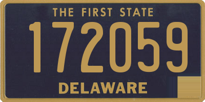 DE license plate 172059