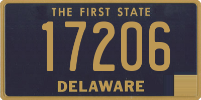 DE license plate 17206