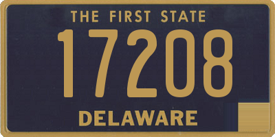 DE license plate 17208