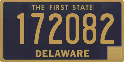 DE license plate 172082