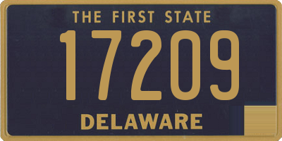 DE license plate 17209