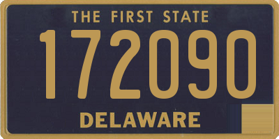 DE license plate 172090