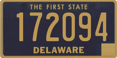 DE license plate 172094