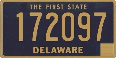DE license plate 172097