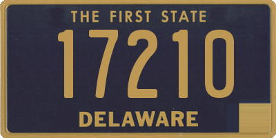 DE license plate 17210