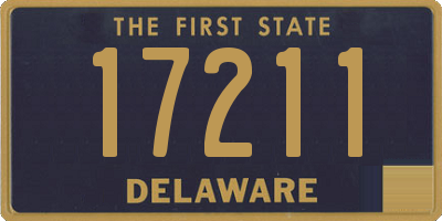 DE license plate 17211