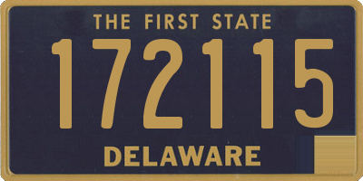 DE license plate 172115