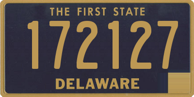 DE license plate 172127