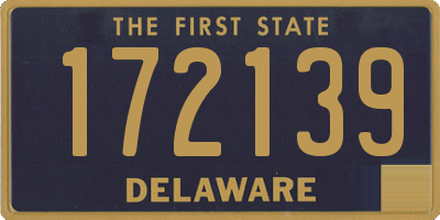 DE license plate 172139