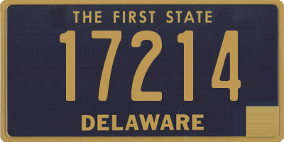 DE license plate 17214