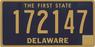 DE license plate 172147