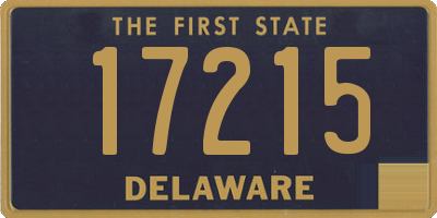 DE license plate 17215