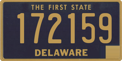 DE license plate 172159