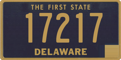 DE license plate 17217