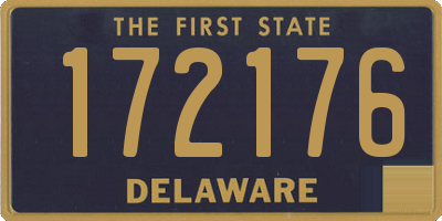 DE license plate 172176