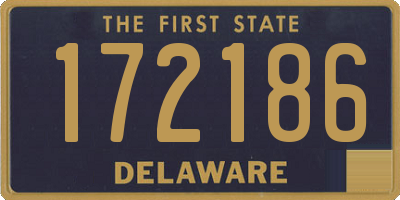 DE license plate 172186