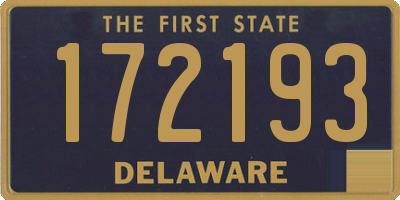 DE license plate 172193