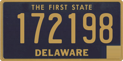 DE license plate 172198